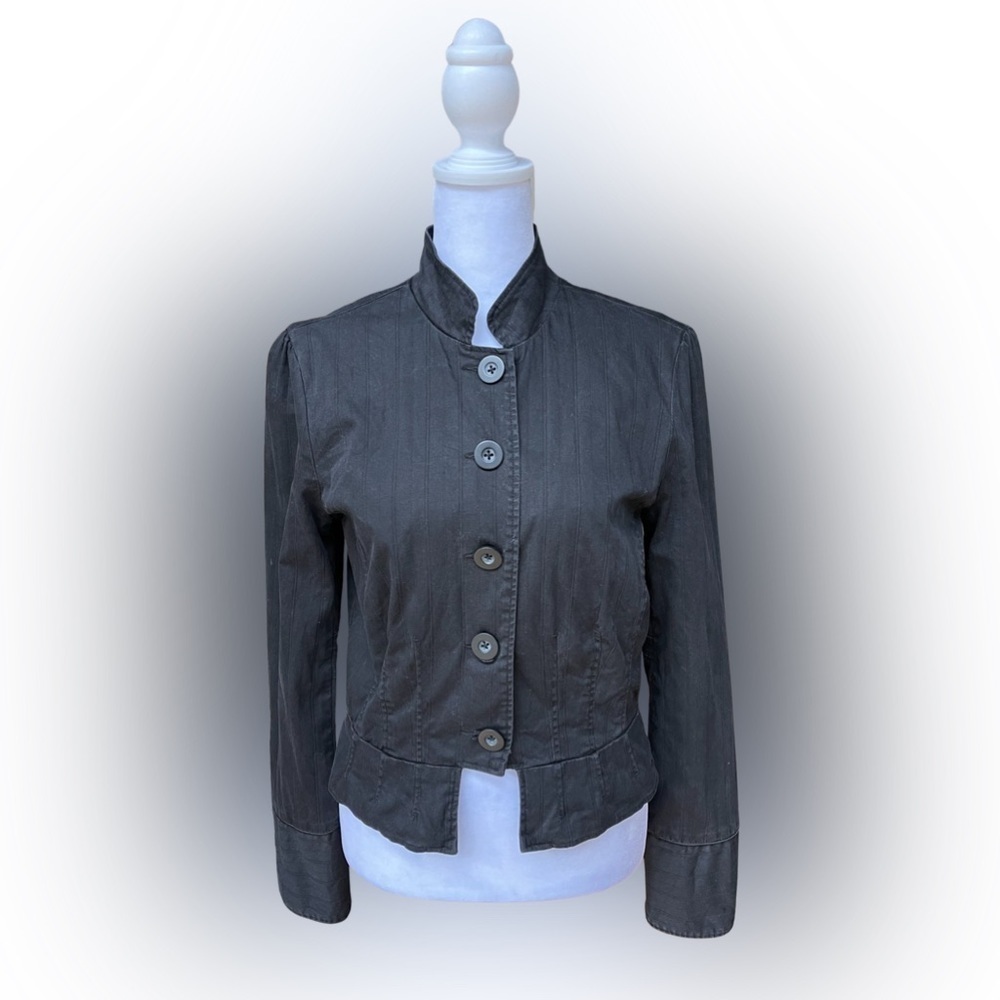 Ben Sherman Women’s Black Cotton Jacket Size Medium - Picture 1 of 8